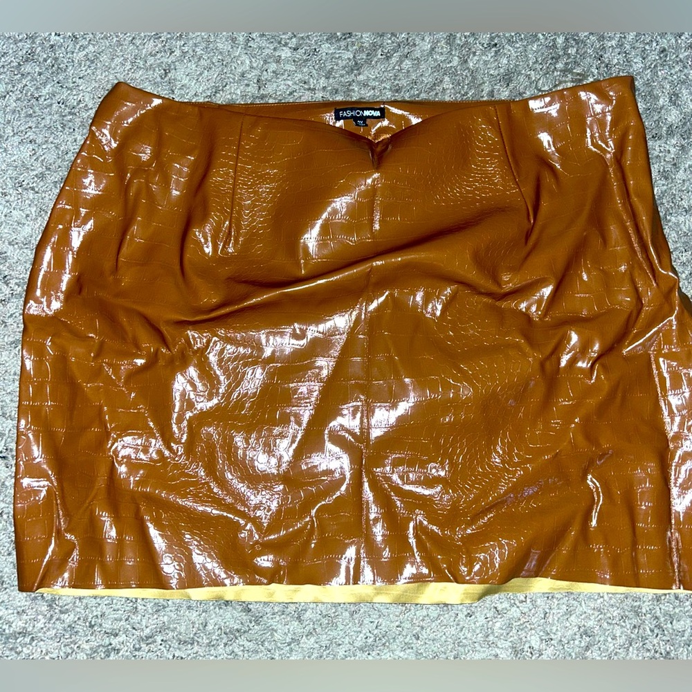 Fashion Nova Brown Skirt